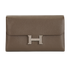 Hermes Constance To Go Wallet, &pound;2,500, Accessories, Taupe, Leather, Front view